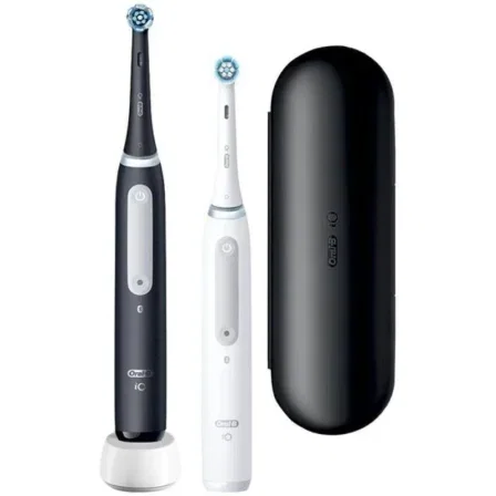 Oral-B iO Series 4 Dúo con funda, Negro y blanco